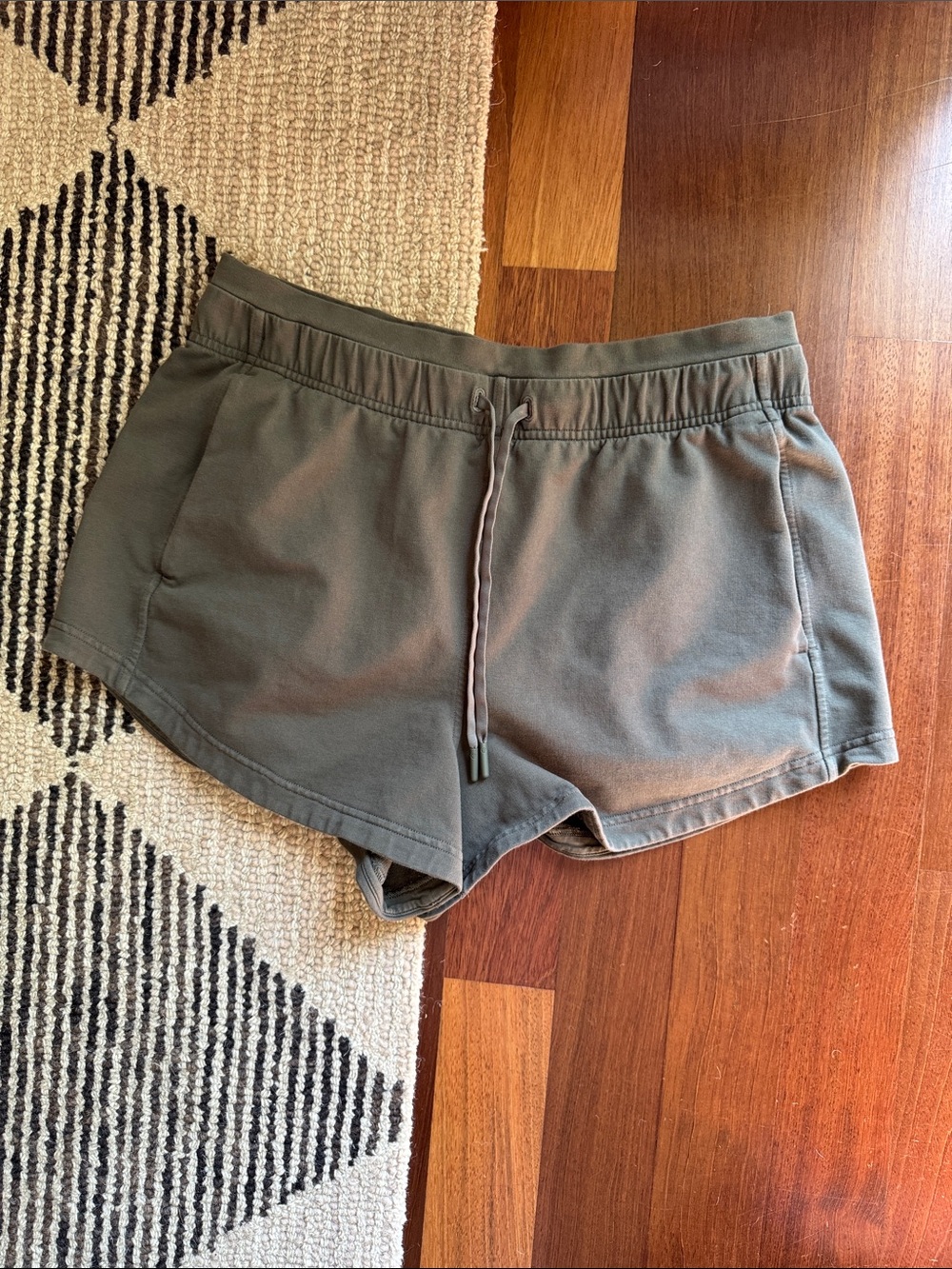 lululemon athletica Olive Green Drawstring Athletic Shorts